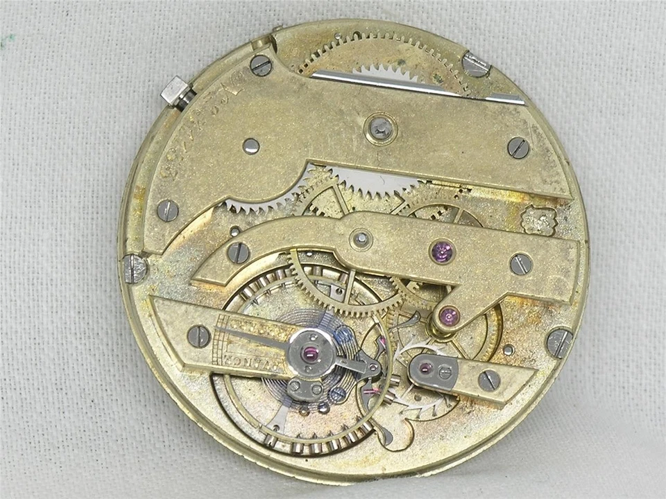 ANTIGUO MOVIMIENTO RELOJ BOLSILLO 42MM BADOLLET 19 JOYAS ALTA CALIDAD, PATEK EBAUCHE? Foto 4 de 4