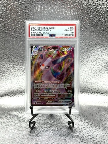 Espeon VMAX 065/203 Ultra Rare PSA 10 Evolving Skies Pokemon TCG