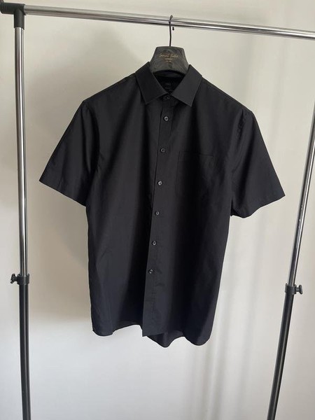 Men Marks & Spencer Shirt Black 40 /L / 48