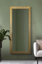 Image of Large Mirror Shabby Full Length Leaner Long Gold Wall 5Ft4 X 2Ft5 163cm X 73cm