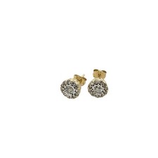 10ct Yellow Gold Diamond Stud Earrings, 0.29ct