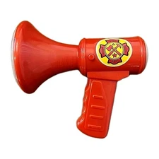 Firefighter Megaphone Bullhorn Siren Sound Role Play Toy, Red Melissa & Doug 
