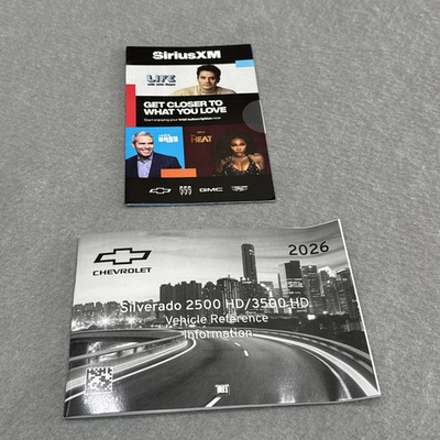 #ad 2026 Chevy Silverado 2500 HD 3500 HD Vehicle Reference Information Owners Manual $19.99