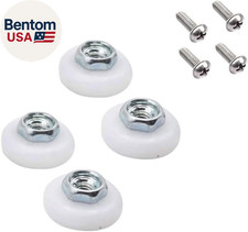 4-Pack Sliding Shower Door and Tub Rollers, 3/4 Inch Roller Diameter, for the Re