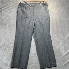 Talbots Dress Pants Womens Petite 16 Lined Gray Wool Career Trouser NEW