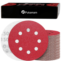 Schleifpapier Set 125 Mm Klett 40-400 KöRnung FüR Holz Lacke Elfenbein