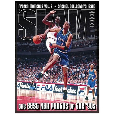 The Best NBA Photos Of The 90s Slam Magazine Style Poster