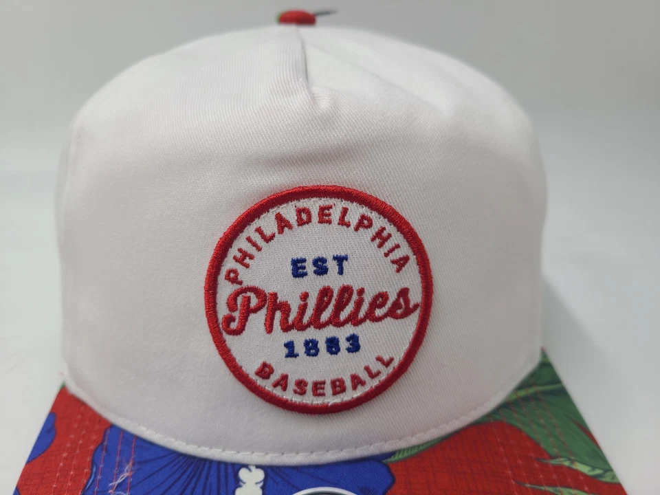 Philadelphia Phillies 47 Brand Hitch Bahama Floral Snapback Hat Cap MLB White - Image 4 of 4