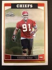 Tamba Hali Rookie Card (RC): 2006 Topps Chrome #174. rookie card picture