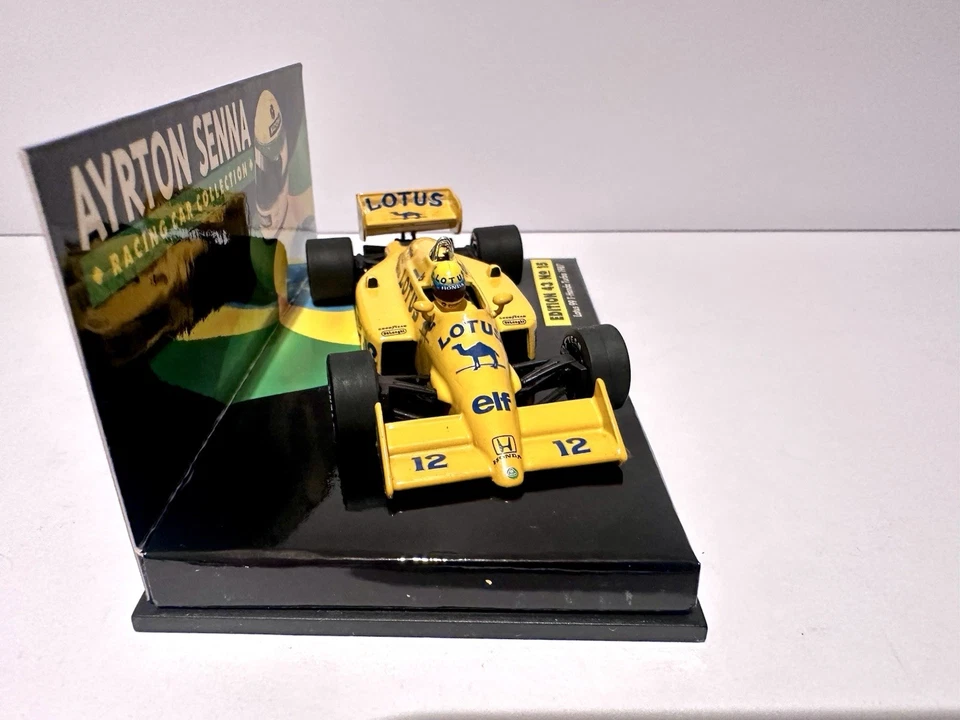 Minichamps Ayrton Senna Lotus Honda 99T Camel Livery 1987 F1 Model Car 1/43 - Image 3 of 4