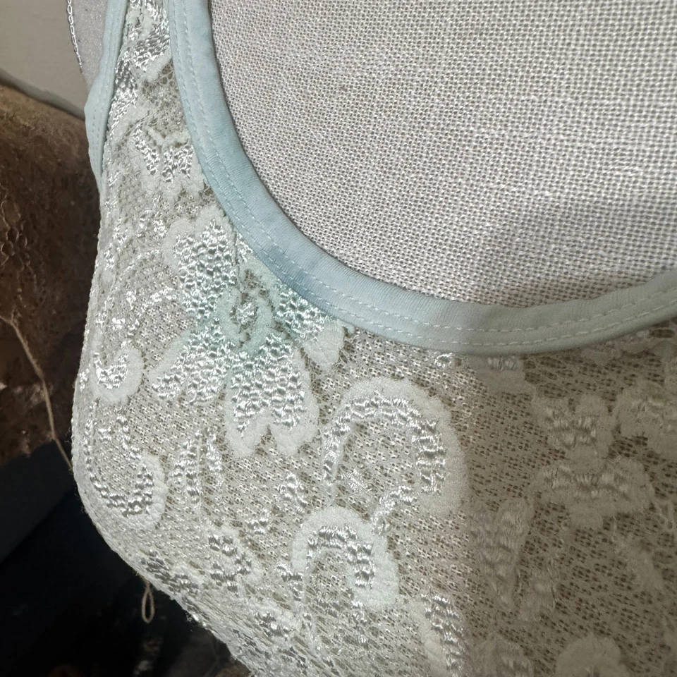 BKE Ivory Lace Tank Top Women’s sz L cami coquette fairy cream sheer - Image 3 of 4