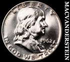 1962 Franklin Half Dollar- Silver- Choice Gem Proof Luster No Reserve #J628
