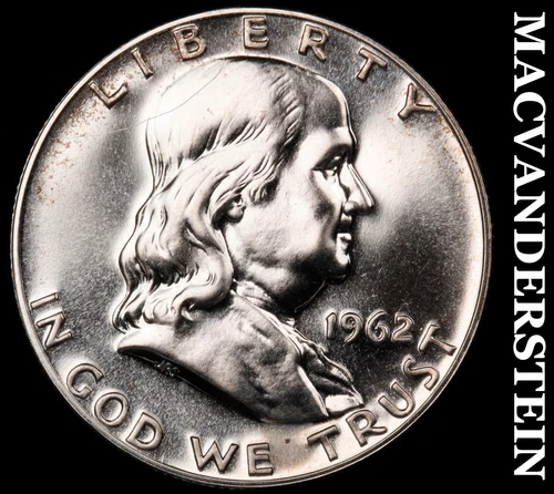 1962 Franklin Half Dollar- Silver- Choice Gem Proof Luster No Reserve #J628