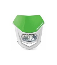 Lichtmaske Halo universal Led Lampenmaske headlight passt an Kawasaki weiß-grün