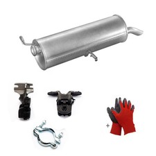 Endschalldämpfer Auspuff für Peugeot 307 1,4 8V 1.6i -16V  +Anbausatz