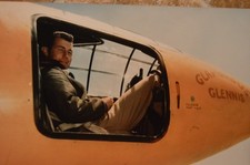 CHUCK YEAGER IN THE COCKPIT OF THE BELL X-1 "GLAMOROUS GLENNIS" 8"x10" COLOR