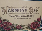 New ListingHarmony Bee 5 oz Round AVDP .999 Fine Copper Coin Pure Silver And Gold Gilded