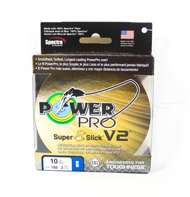 Power Pro Super 8 Slick Version 2 Spectra Linie 10lb by 150yds Blue (7687)