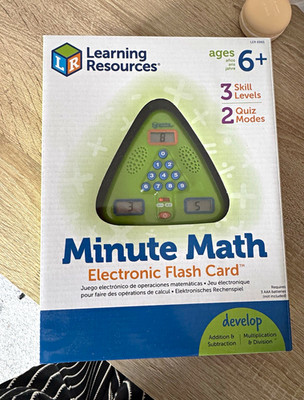 Learning Resources Minute Math Electronic Flash Card Rechnen LER 6965 5 7 Jahre