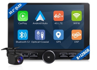 UX6K PRO MAX 2 DIN Android 13 8+128GB 10.1'' QLED Car Stereo GPS CarPlay Radio 4G