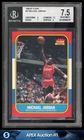 1986-87 FLEER #57 MICHAEL JORDAN RC ROOKIE HOF BULLS BGS 7.5