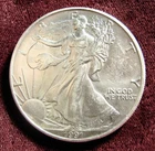 1991 AMERICAN SILVER EAGLE. UNC.