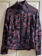   LULULEMON CAMO DEFINE Jacket sz 10 HERITAGE 365/Incognito SMOKY RED NIGHT SEA