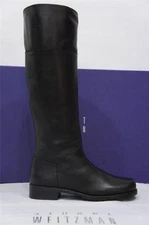 STUART WEITZMAN NOSHIED EQUESTRIAN BLACK BROWN LEATHER BOOTS SHOES 5.5 $625