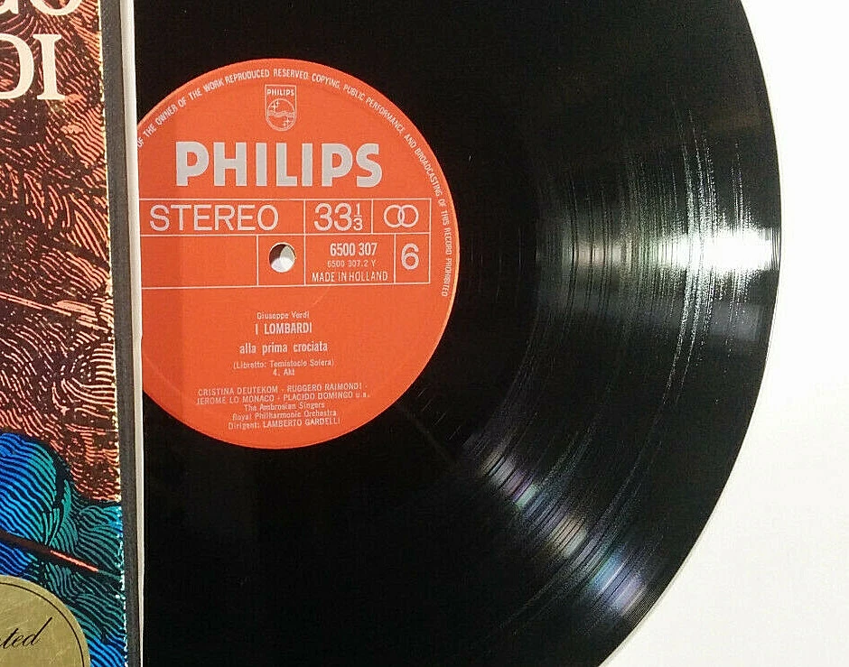 Verdi, I Lombardi, 1972 - 3 x LP Box, Deutekom, Domingo, Raimondi - NM Vinyl - Image 2 of 4