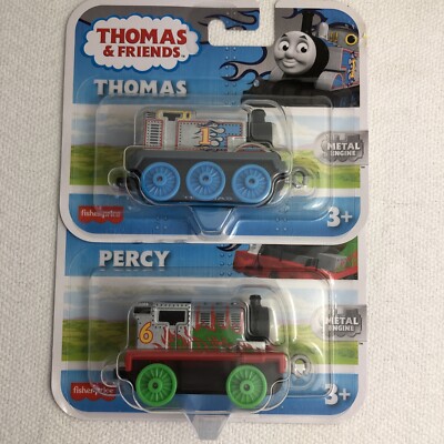 NEW Thomas and Friends FLAMES Thomas & Percy METAL ENGINE LOT OF 2 NEW