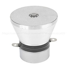 Aluminum Alloy 100W 28KHz Ultrasonic Piezoelectric Transducer Cleaner Silvery
