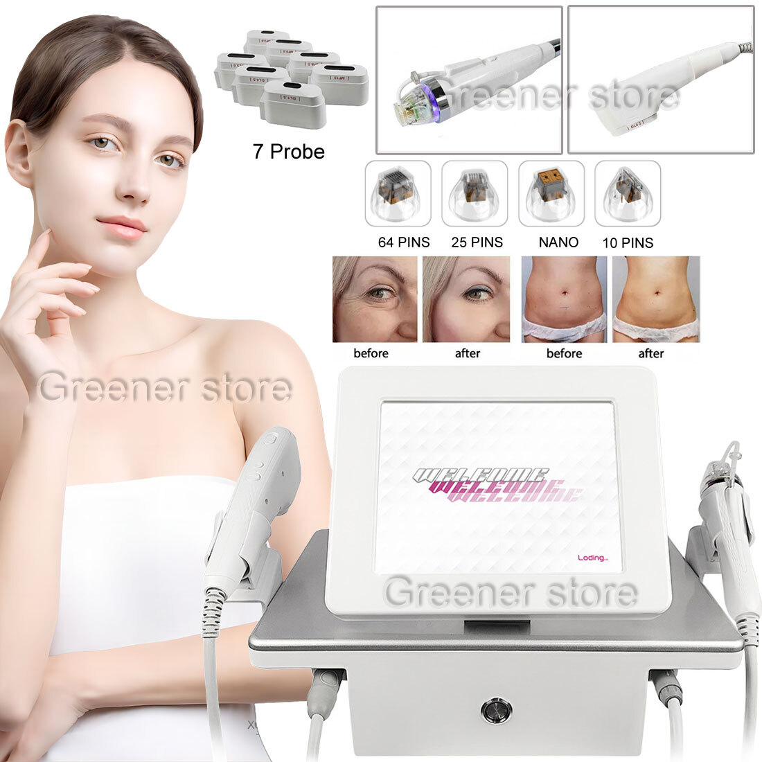 7D RF-Fractional Micron-ee-dle Machine Skin Rejuvenation 7D RF-Fractional Micron-ee-dle Machine Skin Rejuvenation