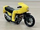 Authentic Vintage Remco Zybots 1984 Transformers KO Yellow Motorcycle Robot