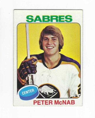 1975-76 TOPPS PETER MCNAB #252 BUFFALO SABRES