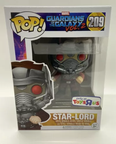 Funko POP Star-Lord Figure 209 Guaridans of the Galaxy Toys R Us Exclusive