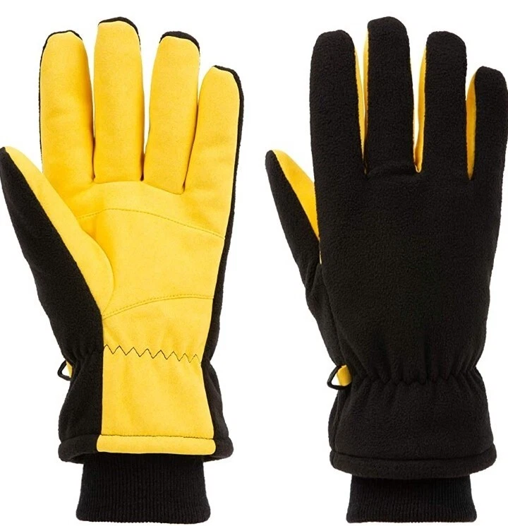 Yellow deals winter gloves