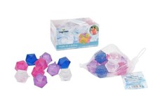 Ensemble De 120 Cubes De Glace Colorés Réutilisables En Forme D'Icosaèdre