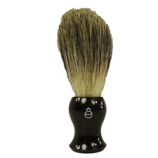 eShave Travel Shave Brush Fine Badger - Black