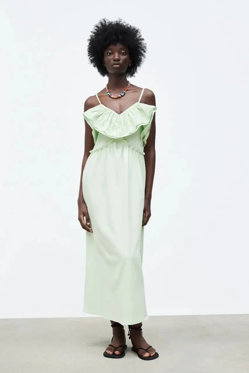 Zara mint store dress