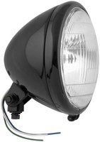 Bikers Choice Black Springer Headlight W/patterned Lens, 6-1/2 957/b-100/55w on sale Bikers Choice Black Springer Headlight W/patterned Lens, 6-1/2 957/b-100/55w on sale