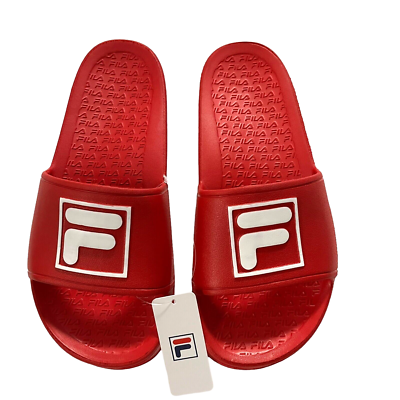 Fila Womens Sleek Slide Sandals Size 7 Red & White  display picture 2