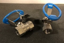 Velan 1/2" HB-2000 one-piece ball valve, 2000 psi, stainless steel, threaded