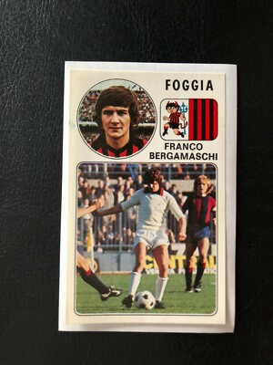 FIGURINE FOOTBALLERS PANINI 76/77 FOGGIA BERGAMASCHI n 76 GREAT TO RECOVER