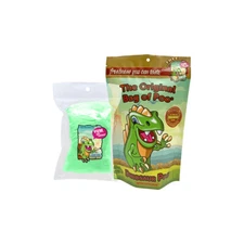 The Original Bag of Poo! Dinosaur Poo! Novelty Green Cotton Candy Gag Gift!
