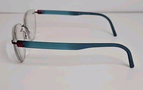 Silhouette Eyeglasses 5506 70 3040 Titan Burgundy Blue Rimless Austria 53-17 135 - Picture 5 of 7