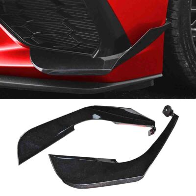 Front Bumper Splitters Canards Fins For Corvette C8 Stingray Canards 2020-2026