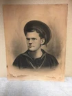 American Civil War US Navy Sailor 15 x 20 Charcoal Portrait USS Monongahela