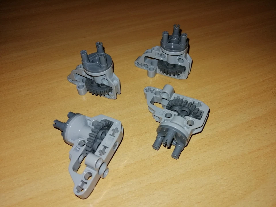 LEGO Technic 4 Stück Radaufhängung 92909 92908 / Technik Radlager Portalachse - Bild 4 von 4