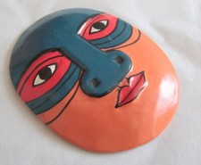 Small Papua New Guinea Painted Face / Mask Wall Hanging