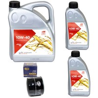 MotoröL Set MotoröL Febi SAE 10W-40 7 Liter + ÖLfilter FüR Toyota Corolla 2.0